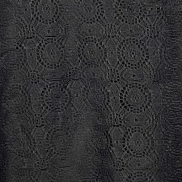 Dynamite Black Eyelet Lace Inset Mesh Bodycon Dress Sz S - Picture 6 of 8